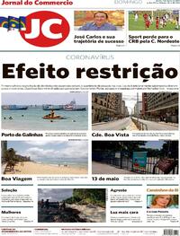 Capa do jornal Jornal do Commercio 07/03/2021