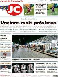 Capa do jornal Jornal do Commercio 09/01/2021