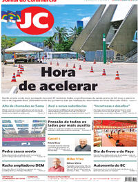 Capa do jornal Jornal do Commercio 09/02/2021