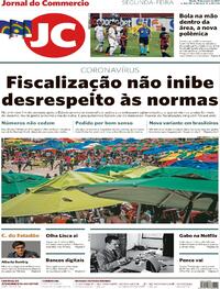 Capa do jornal Jornal do Commercio 11/01/2021