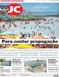 Capa do jornal Jornal do Commercio 16/03/2021
