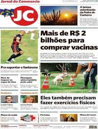 Capa do jornal Jornal do Commercio 21/02/2021
