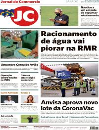 Capa do jornal Jornal do Commercio 23/01/2021