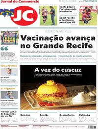 Capa do jornal Jornal do Commercio 23/03/2021