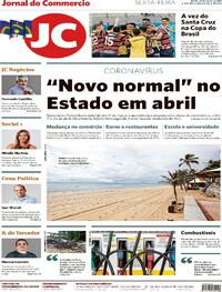 Capa do jornal Jornal do Commercio 26/03/2021