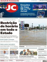 Capa do jornal Jornal do Commercio 27/02/2021