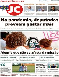 Capa do jornal Jornal do Commercio 27/03/2021