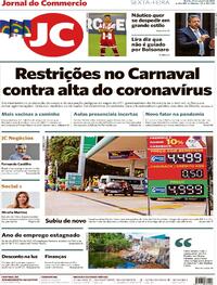 Capa do jornal Jornal do Commercio 29/01/2021