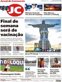 Capa do jornal Jornal do Commercio 30/01/2021
