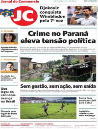 Capa Jornal do Commercio 11/07/2022