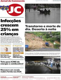 Capa do jornal Jornal do Commercio 26/05/2022