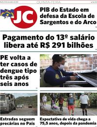 Capa do jornal Jornal do Commercio 30/11/2023