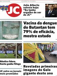 Capa do jornal Jornal do Commercio 01/02/2024