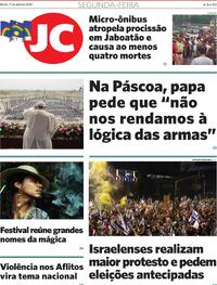 Capa do jornal Jornal do Commercio 01/04/2024