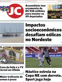 Capa do jornal Jornal do Commercio 04/02/2024