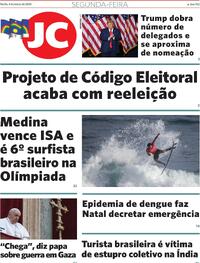 Capa do jornal Jornal do Commercio 04/03/2024