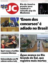 Capa do jornal Jornal do Commercio 04/05/2024