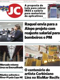 Capa do jornal Jornal do Commercio 05/03/2024
