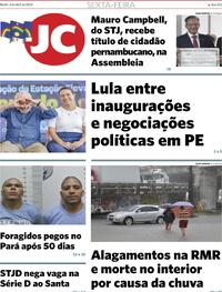 Capa do jornal Jornal do Commercio 05/04/2024
