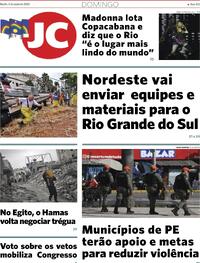 Capa do jornal Jornal do Commercio 05/05/2024
