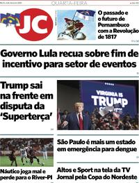 Capa do jornal Jornal do Commercio 06/03/2024
