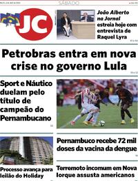 Capa do jornal Jornal do Commercio 06/04/2024