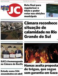Capa do jornal Jornal do Commercio 07/05/2024