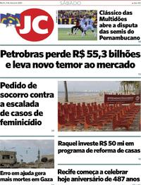Capa do jornal Jornal do Commercio 09/03/2024