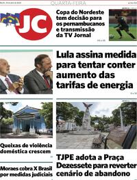 Capa do jornal Jornal do Commercio 10/04/2024