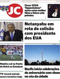 Capa do jornal Jornal do Commercio 11/03/2024