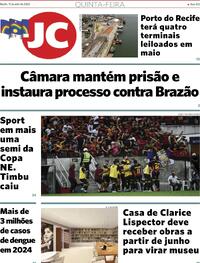 Capa do jornal Jornal do Commercio 11/04/2024