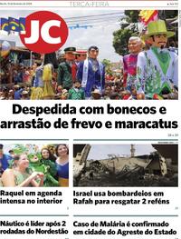 Capa do jornal Jornal do Commercio 13/02/2024