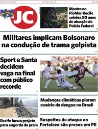 Capa do jornal Jornal do Commercio 16/03/2024
