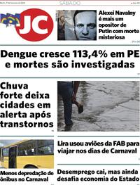 Capa do jornal Jornal do Commercio 17/02/2024
