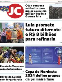 Capa do jornal Jornal do Commercio 19/01/2024