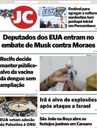 Capa do jornal Jornal do Commercio 19/04/2024