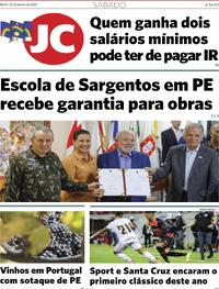Capa do jornal Jornal do Commercio 20/01/2024