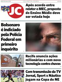 Capa do jornal Jornal do Commercio 20/03/2024