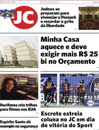 Capa do jornal Jornal do Commercio 21/04/2024