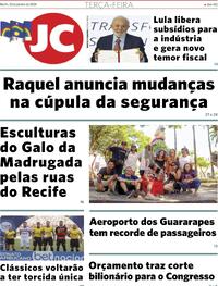 Capa do jornal Jornal do Commercio 23/01/2024