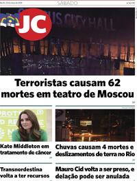 Capa do jornal Jornal do Commercio 23/03/2024