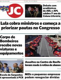 Capa do jornal Jornal do Commercio 23/04/2024