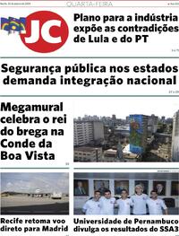 Capa do jornal Jornal do Commercio 24/01/2024