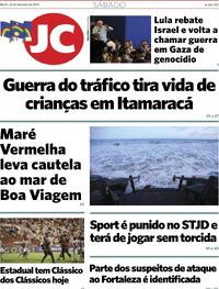Capa do jornal Jornal do Commercio 24/02/2024