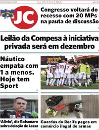 Capa do jornal Jornal do Commercio 25/01/2024