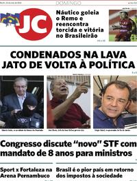 Capa do jornal Jornal do Commercio 26/05/2024