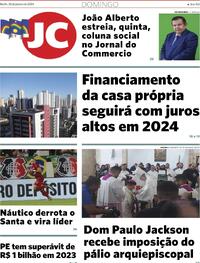 Capa do jornal Jornal do Commercio 28/01/2024