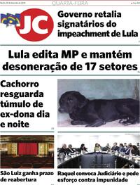 Capa do jornal Jornal do Commercio 28/02/2024