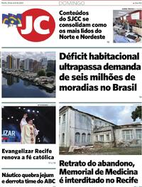 Capa do jornal Jornal do Commercio 28/04/2024