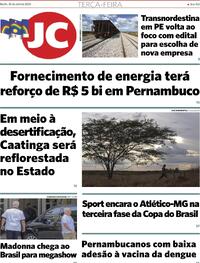 Capa do jornal Jornal do Commercio 30/04/2024